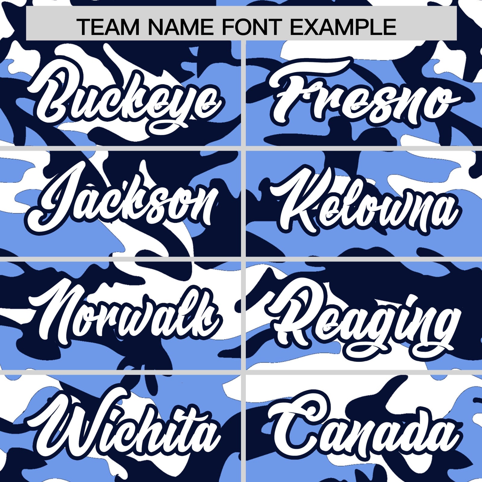Custom Light Blue Navy White Camo Gradient Fashion Baseball Jersey | Perfect for Training,Sublimation Printed & Stitched,Add Name and Numbern,Perfect for Teams | KXKSHOP