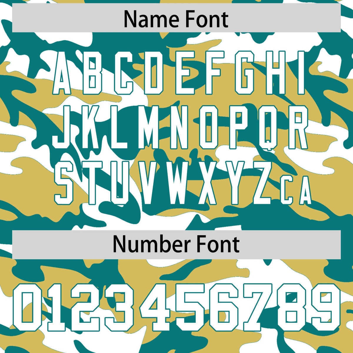 Custom Old Gold Teal White Camo Gradient Fashion Baseball Jersey | Perfect for Training,Sublimation Printed &amp; Stitched,Add Name and Numbern,Perfect for Teams | KXKSHOP