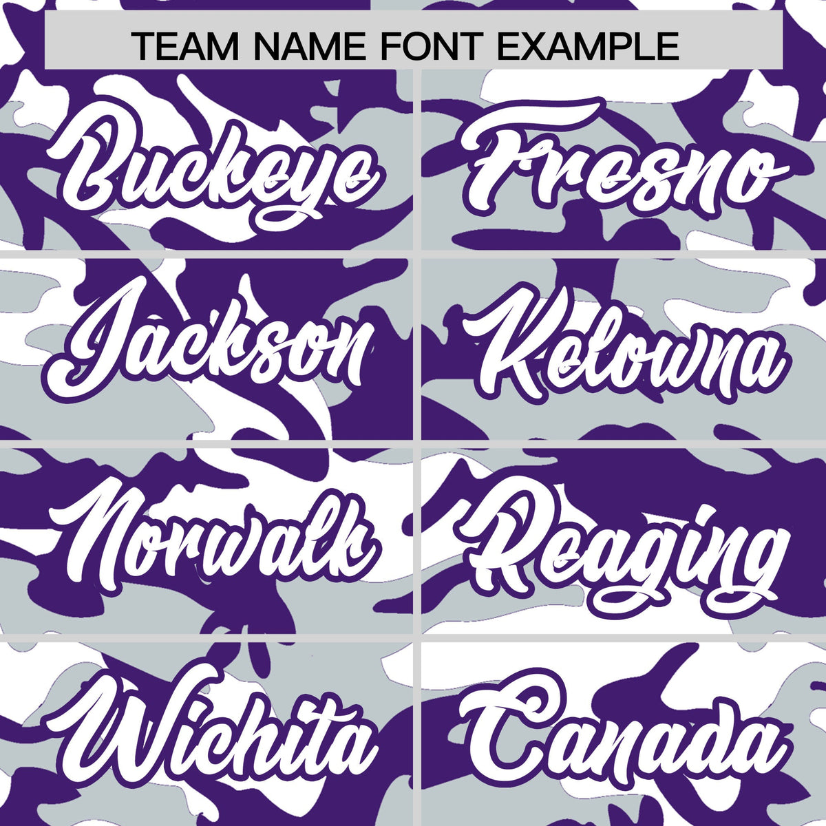 Custom Silver Purple White Camo Gradient Fashion Baseball Jersey | Perfect for Training,Sublimation Printed &amp; Stitched,Add Name and Numbern,Perfect for Teams | KXKSHOP