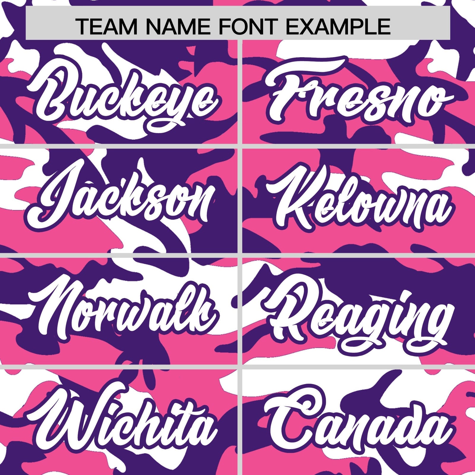 Custom Pink Purple White Camo Gradient Fashion Baseball Jersey | Perfect for Training,Sublimation Printed & Stitched,Add Name and Numbern,Perfect for Teams | KXKSHOP