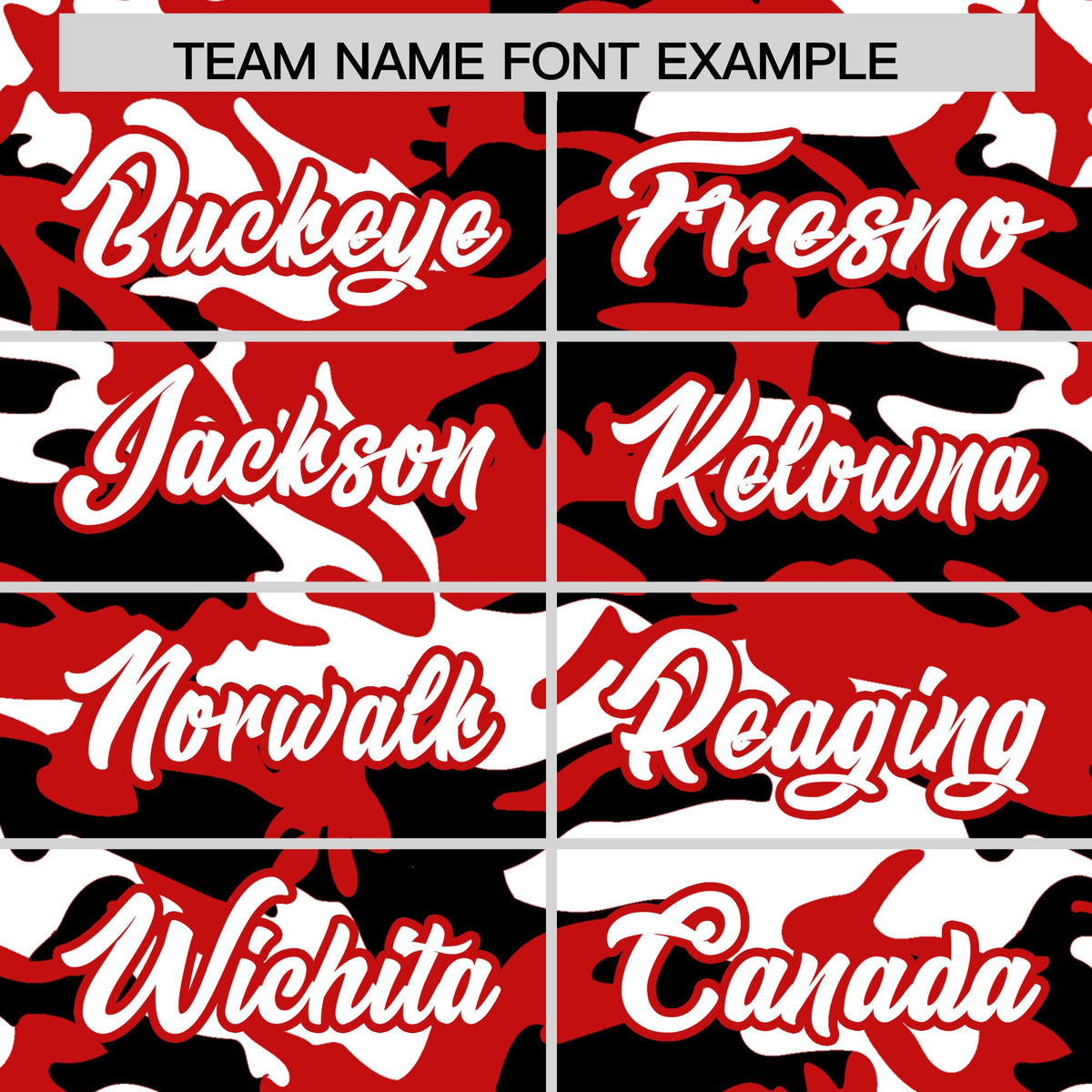 Custom Red Black White Camo Gradient Fashion Baseball Jersey | Perfect for Training,Sublimation Printed & Stitched,Add Name and Numbern,Perfect for Teams | KXKSHOP