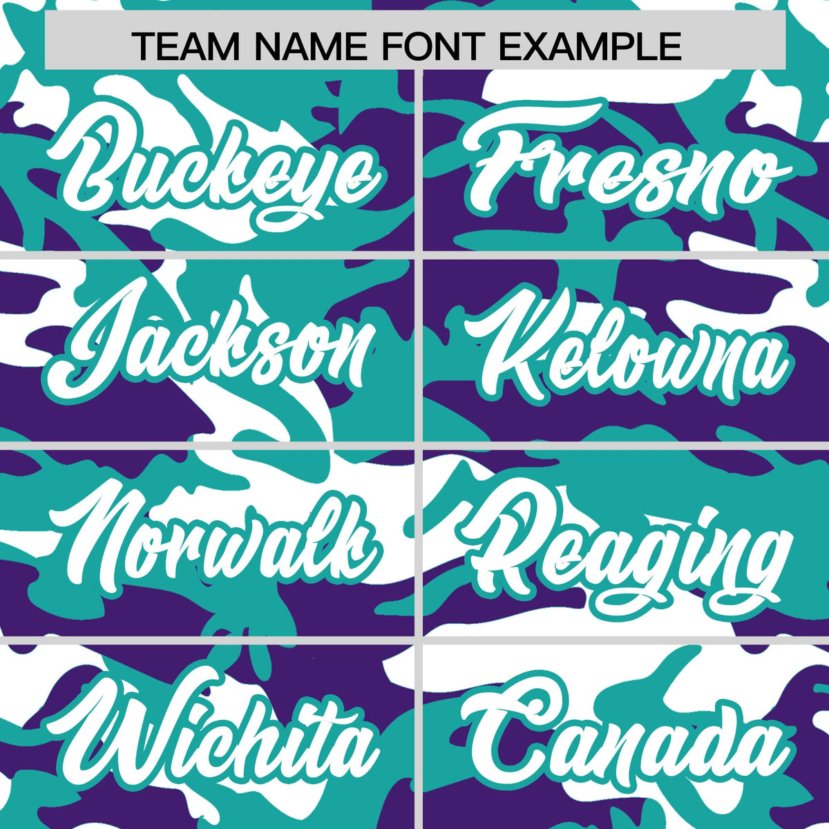 Custom Aqua Purple White Camo Gradient Fashion Baseball Jersey | Perfect for Training,Sublimation Printed & Stitched,Add Name and Numbern,Perfect for Teams | KXKSHOP