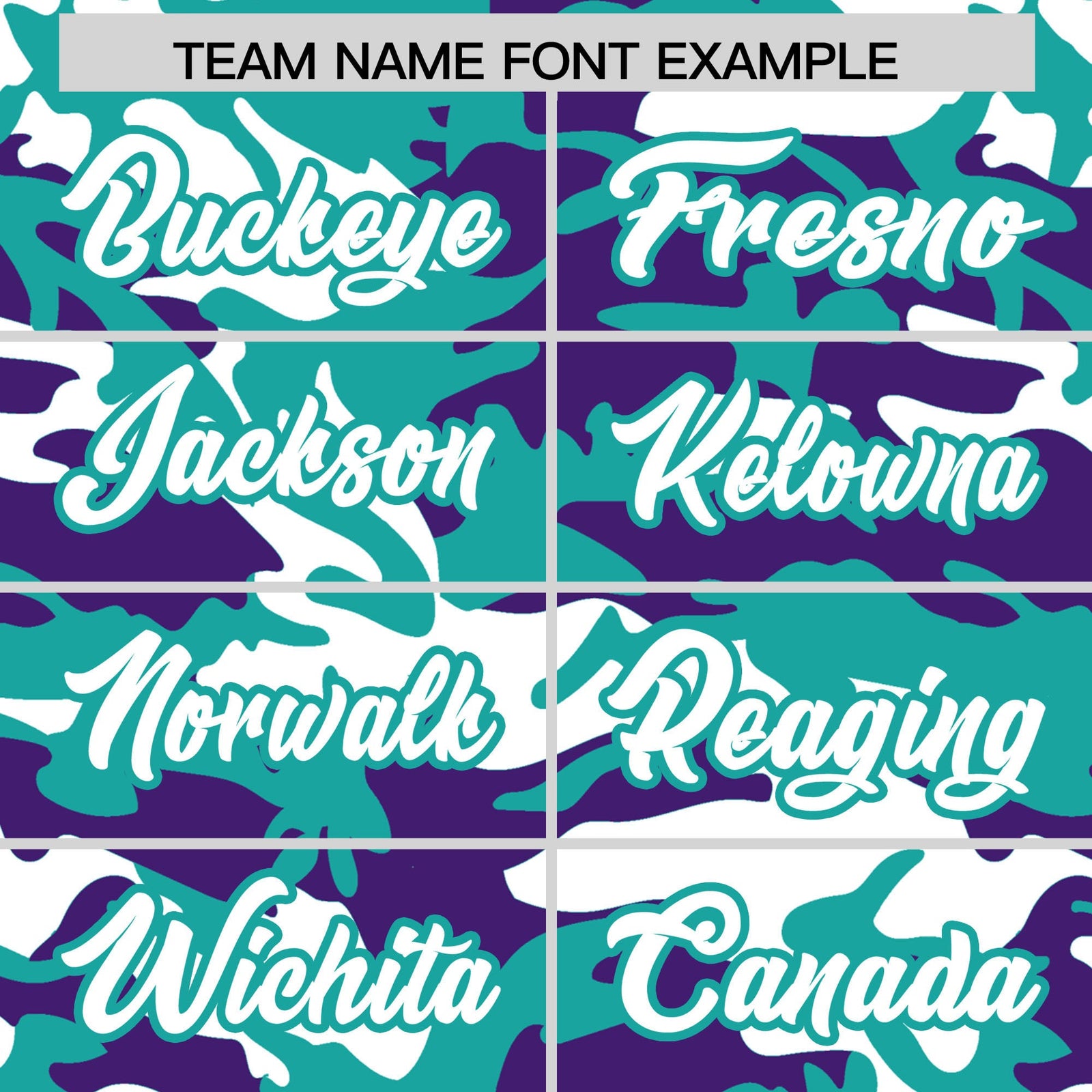 Custom Aqua Purple White Camo Gradient Fashion Baseball Jersey | Perfect for Training,Sublimation Printed & Stitched,Add Name and Numbern,Perfect for Teams | KXKSHOP