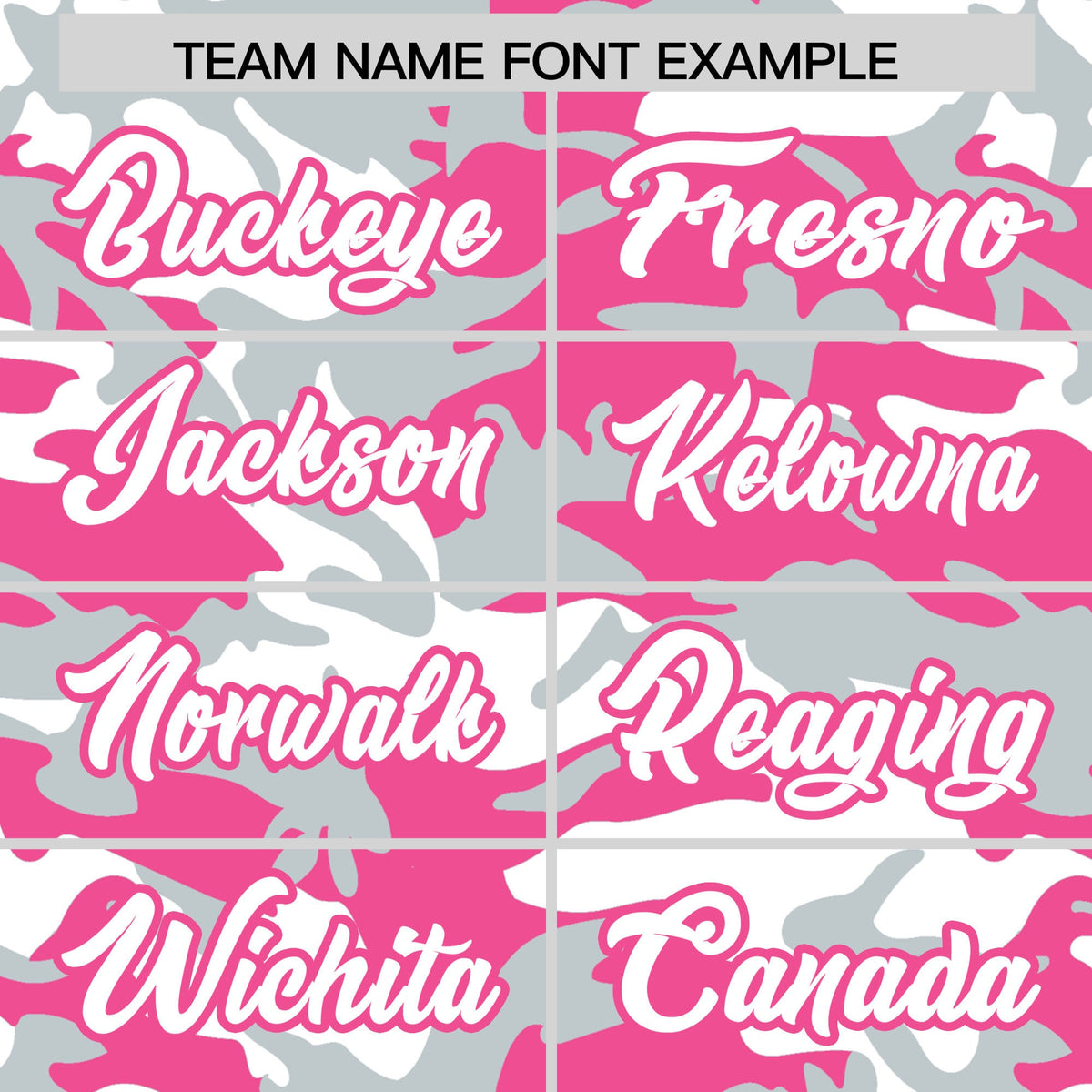 Custom Pink Silver White Camo Gradient Fashion Baseball Jersey | Perfect for Training,Sublimation Printed &amp; Stitched,Add Name and Numbern,Perfect for Teams | KXKSHOP
