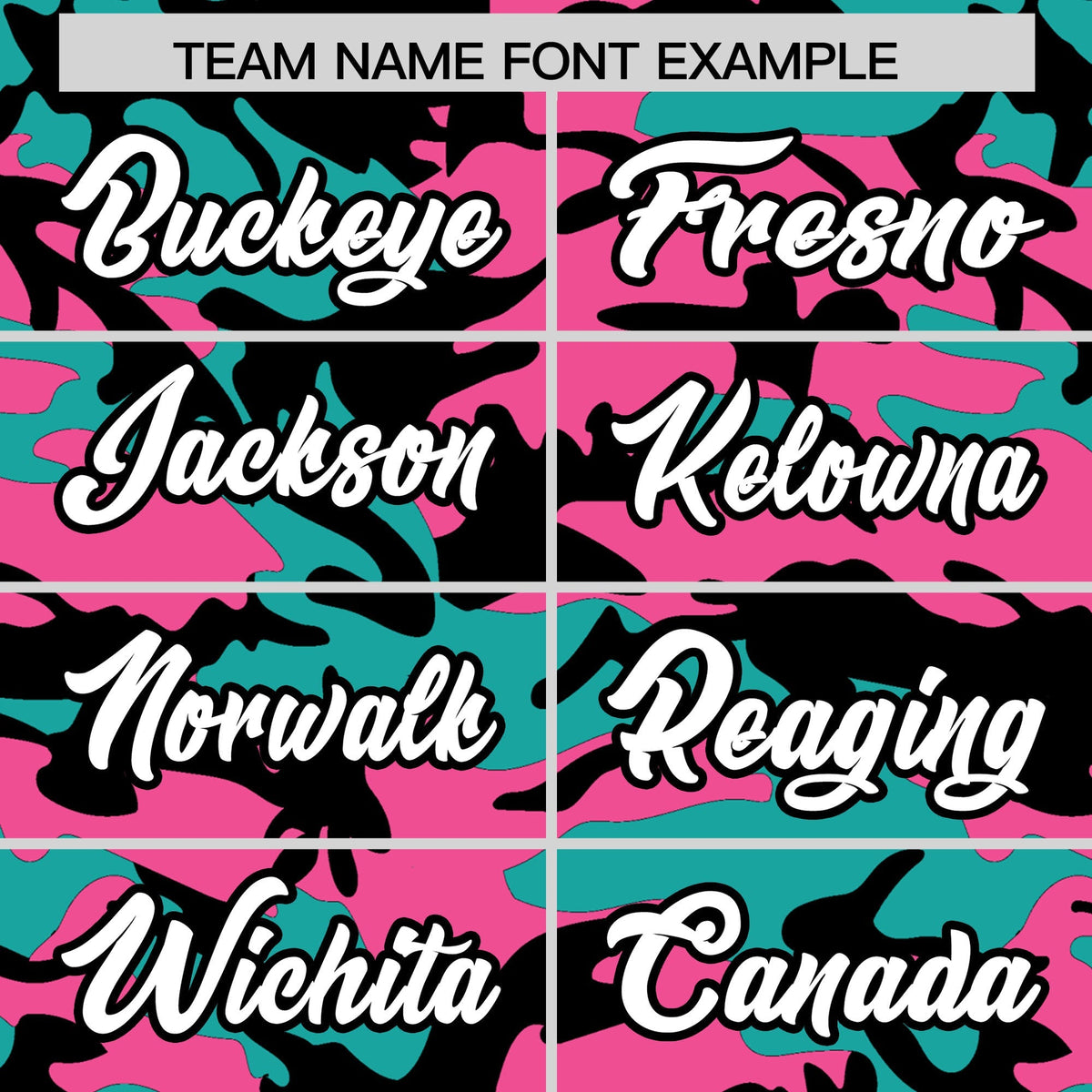 Custom Aqua Pink Black Camo Gradient Fashion Baseball Jersey | Perfect for Training,Sublimation Printed & Stitched,Add Name and Numbern,Perfect for Teams | KXKSHOP