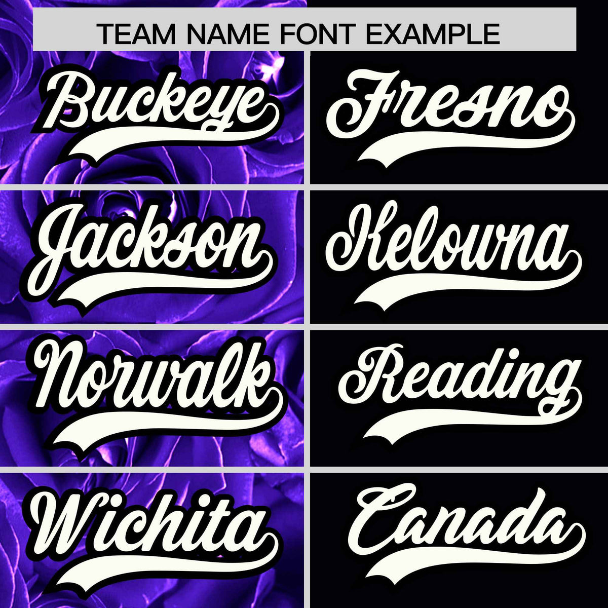 Custom Purple Black Split Rose Print Authentic Baseball Jersey