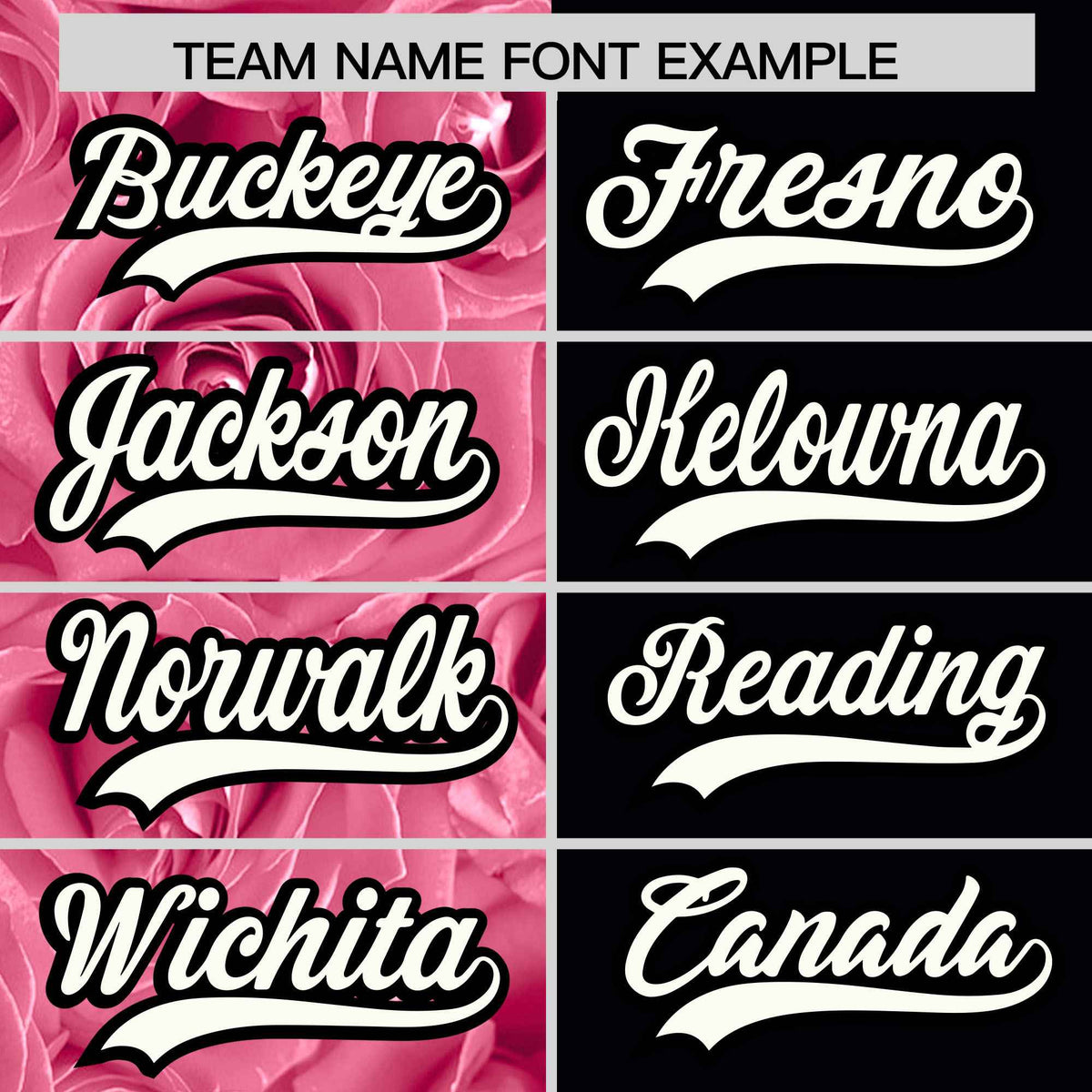 Custom Light Pink Black Split Rose Print Authentic Baseball Jersey