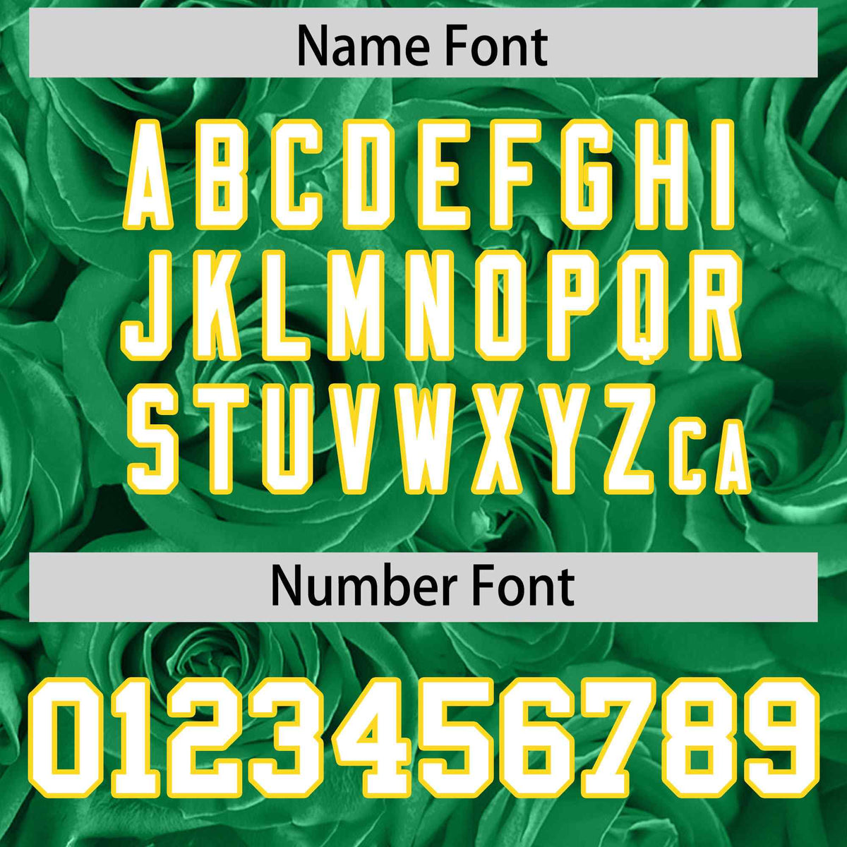 Custom Kelly Green Gold Split Rose Print Authentic Baseball Jersey