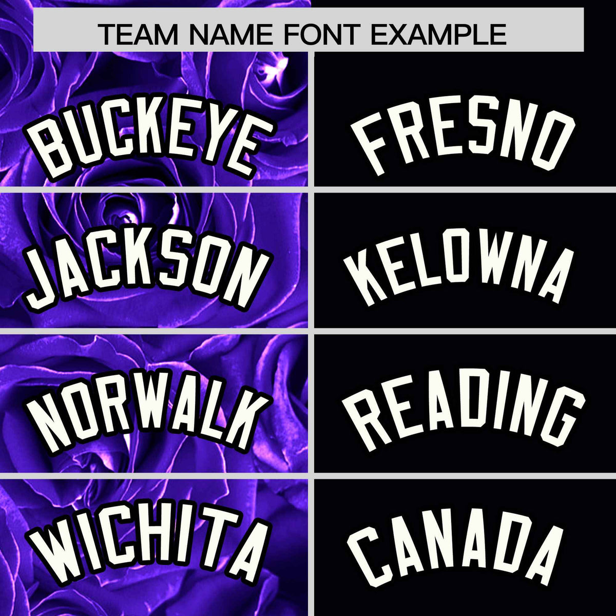 Custom Purple Black Split Rose Print Authentic Baseball Jersey