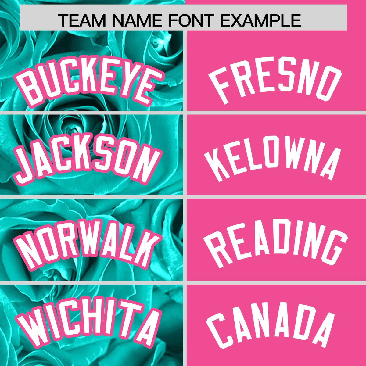 Custom Aqua Pink Split Rose Print Authentic Baseball Jersey
