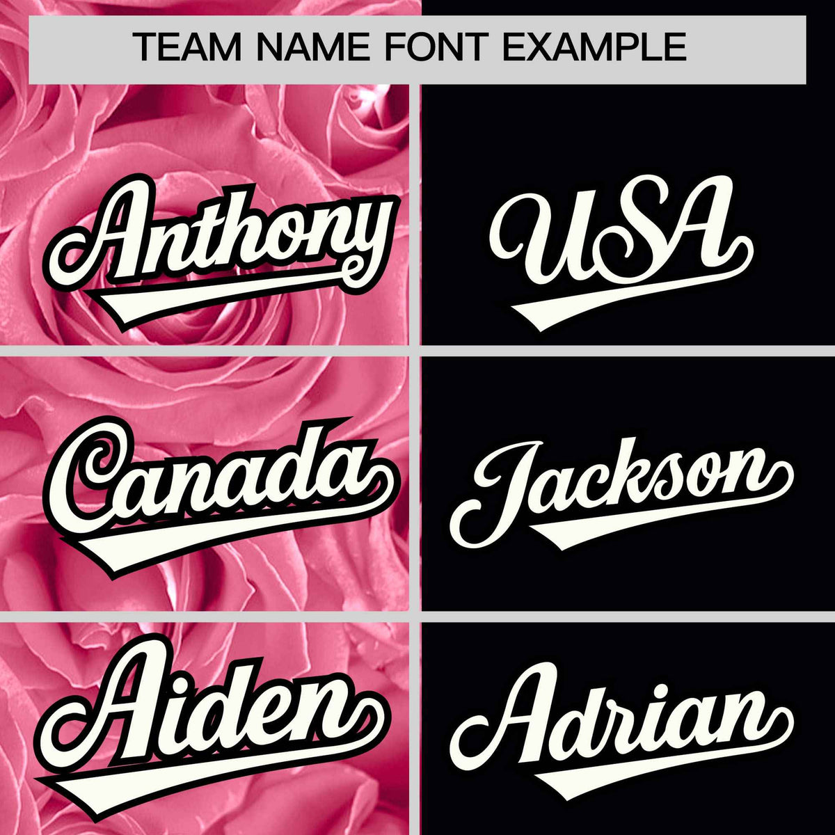 Custom Light Pink Black Split Rose Print Authentic Baseball Jersey