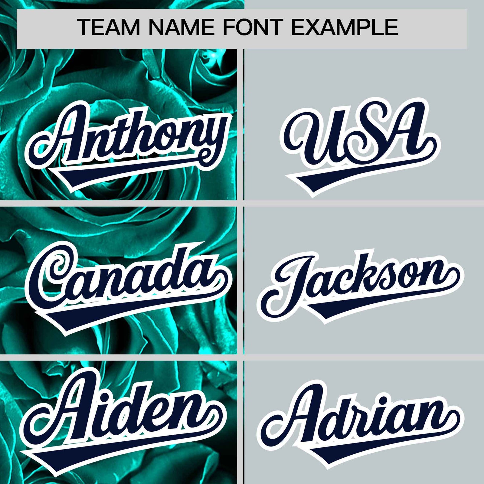 Custom Aqua Silver Split Rose Print Authentic Baseball Jersey