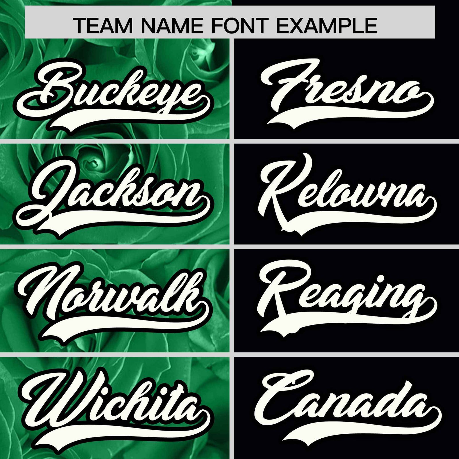 Custom Kelly Green Black Split Rose Print Authentic Baseball Jersey