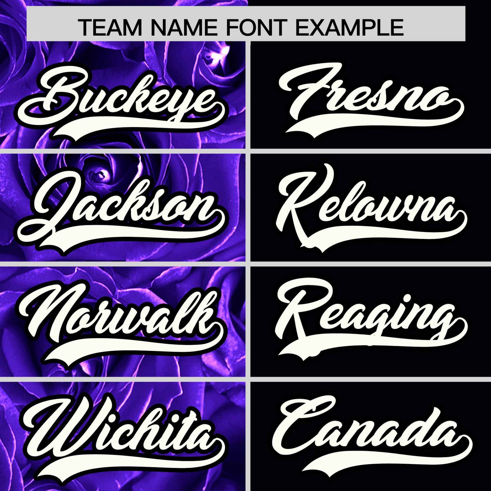 Custom Purple Black Split Rose Print Authentic Baseball Jersey