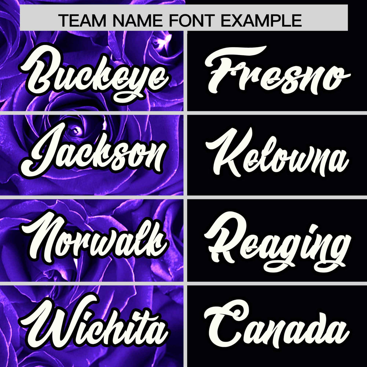 Custom Purple Black Split Rose Print Authentic Baseball Jersey