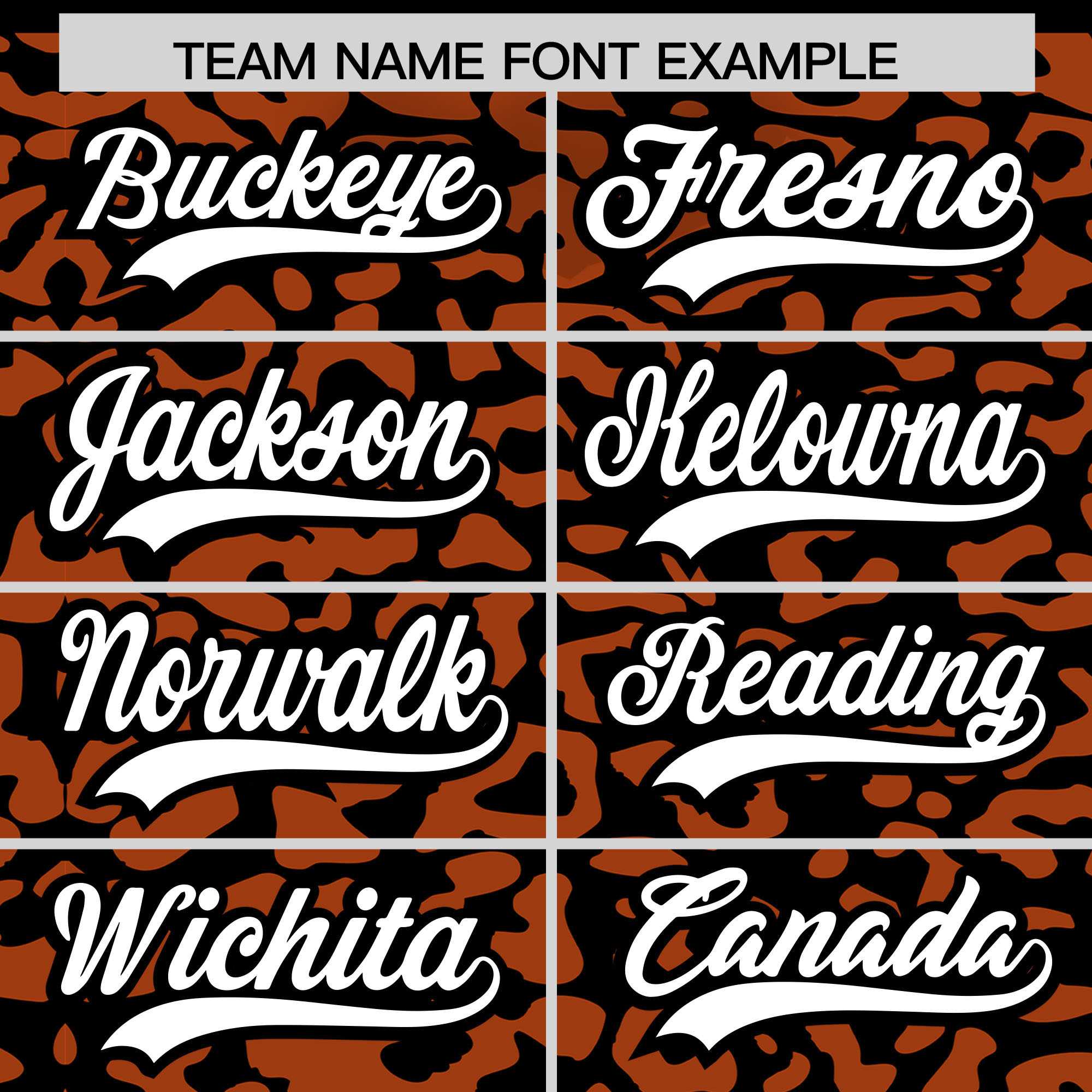 Custom Black Texas Orange Leopard Print Pattern Authentic Baseball Jersey