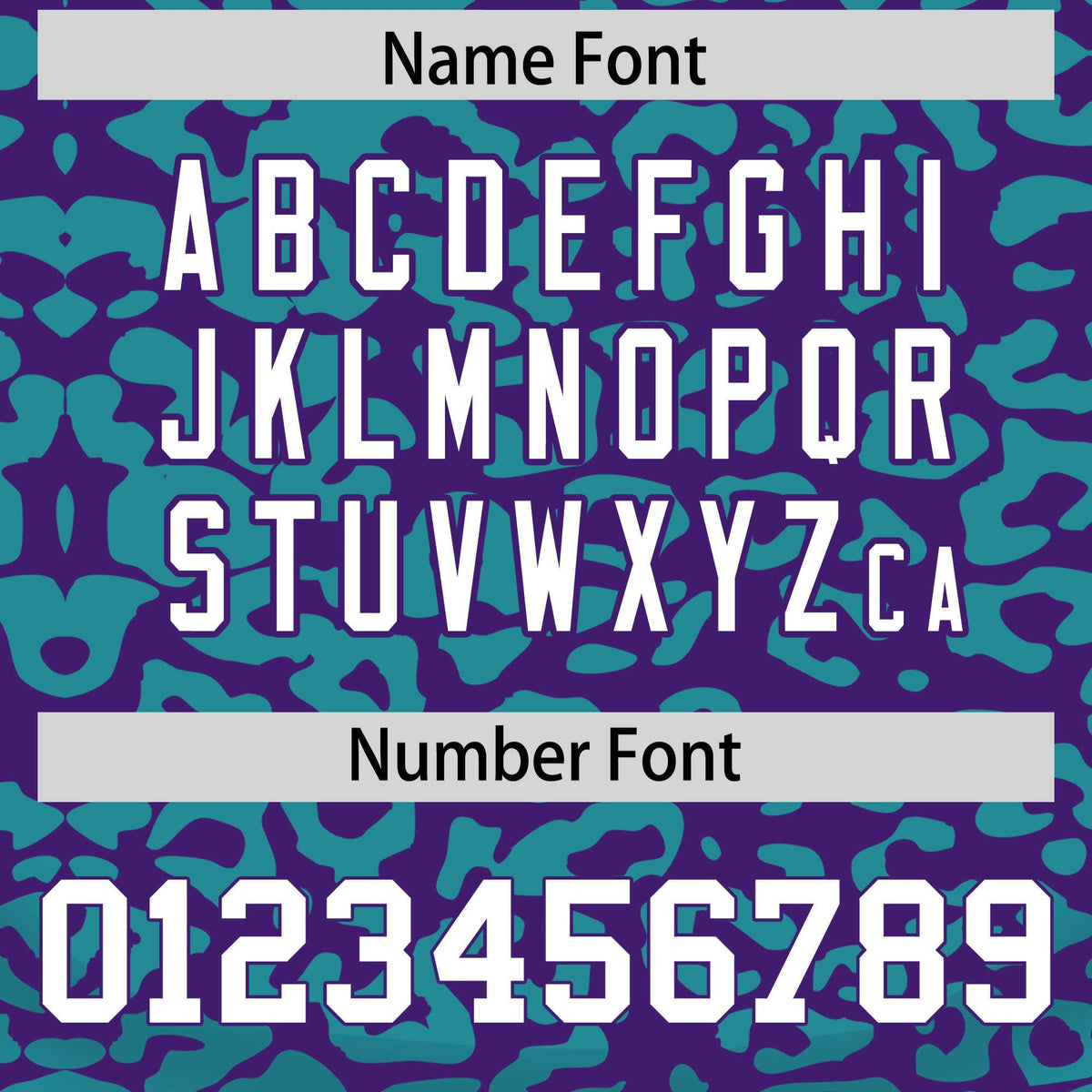 Custom Purple Aqua Leopard Print Pattern Authentic Baseball Jersey