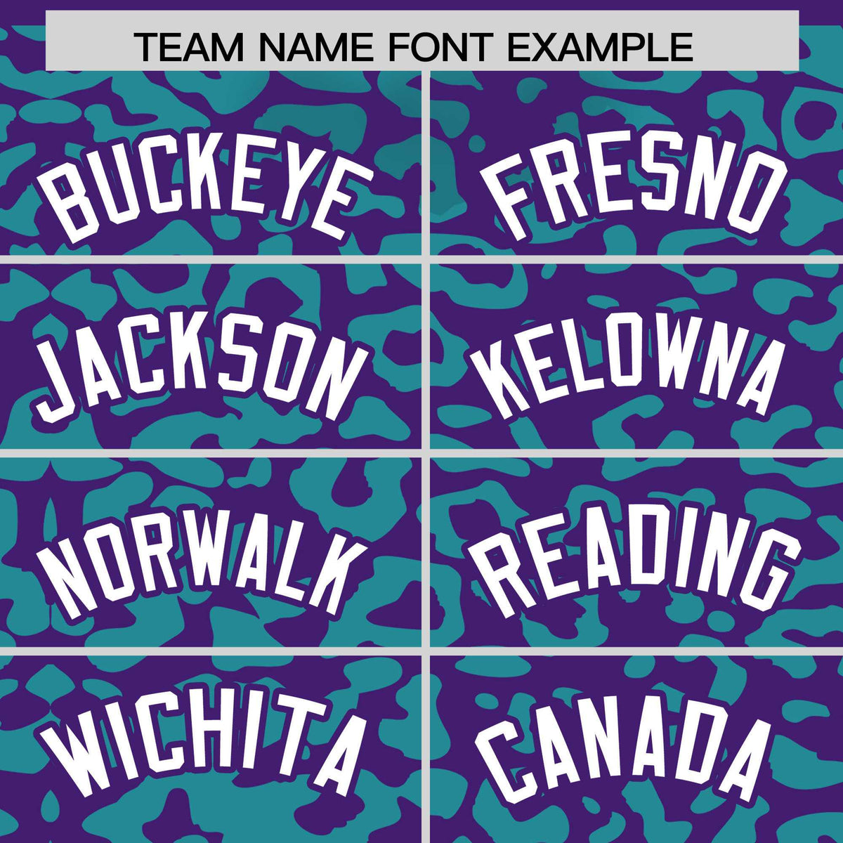 Custom Purple Aqua Leopard Print Pattern Authentic Baseball Jersey