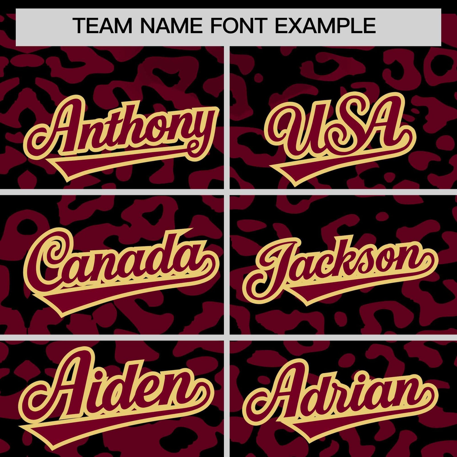 Custom Black Crimson Leopard Print Pattern Authentic Baseball Jersey