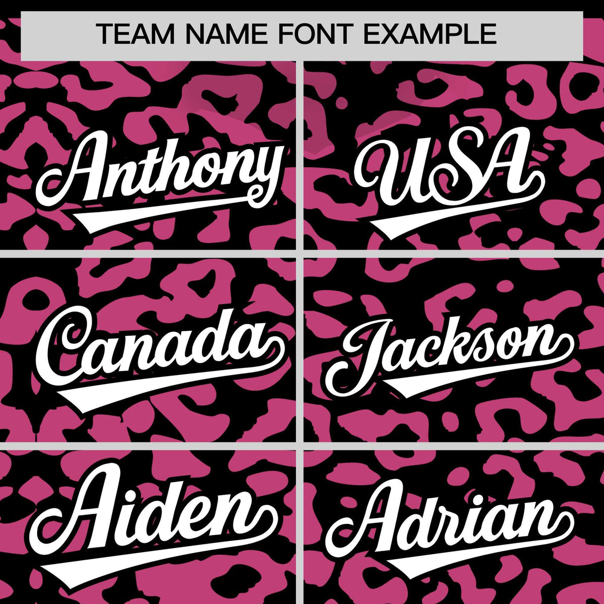 Custom Black Pink Leopard Print Pattern Authentic Baseball Jersey