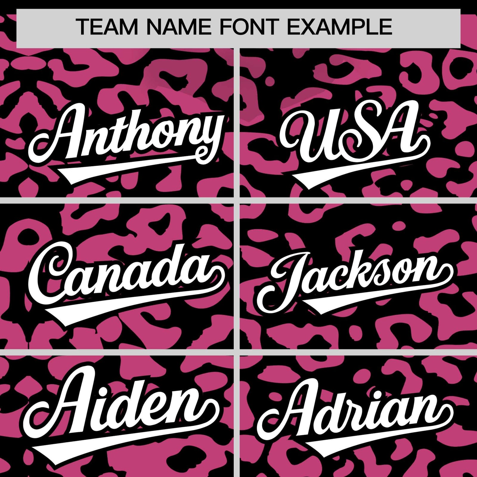 Custom Black Pink Leopard Print Pattern Authentic Baseball Jersey