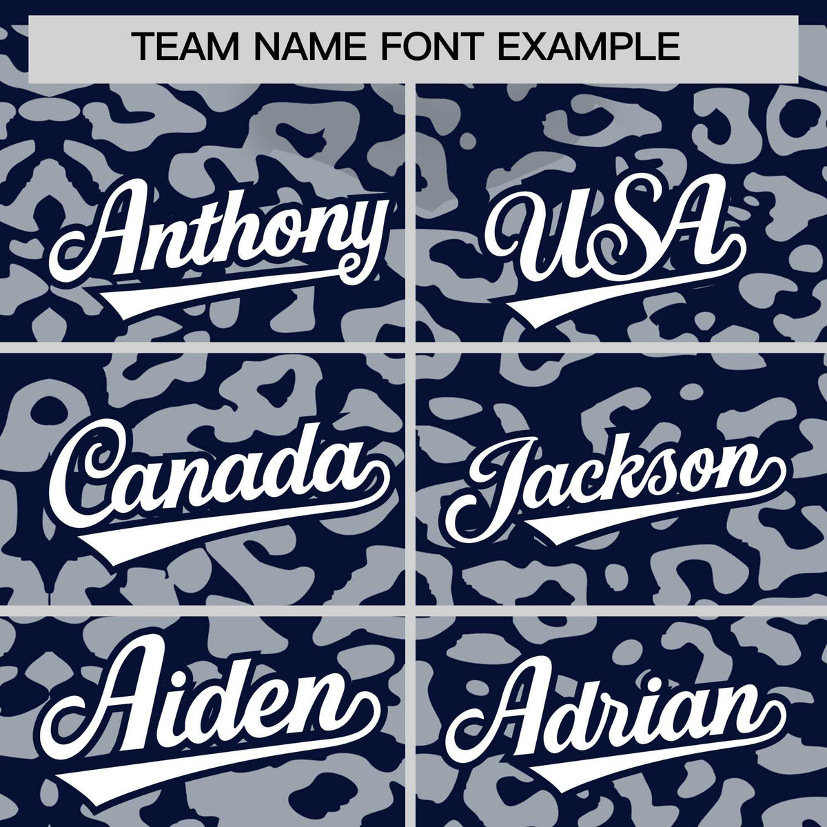 Custom Navy Silver Leopard Print Pattern Authentic Baseball Jersey