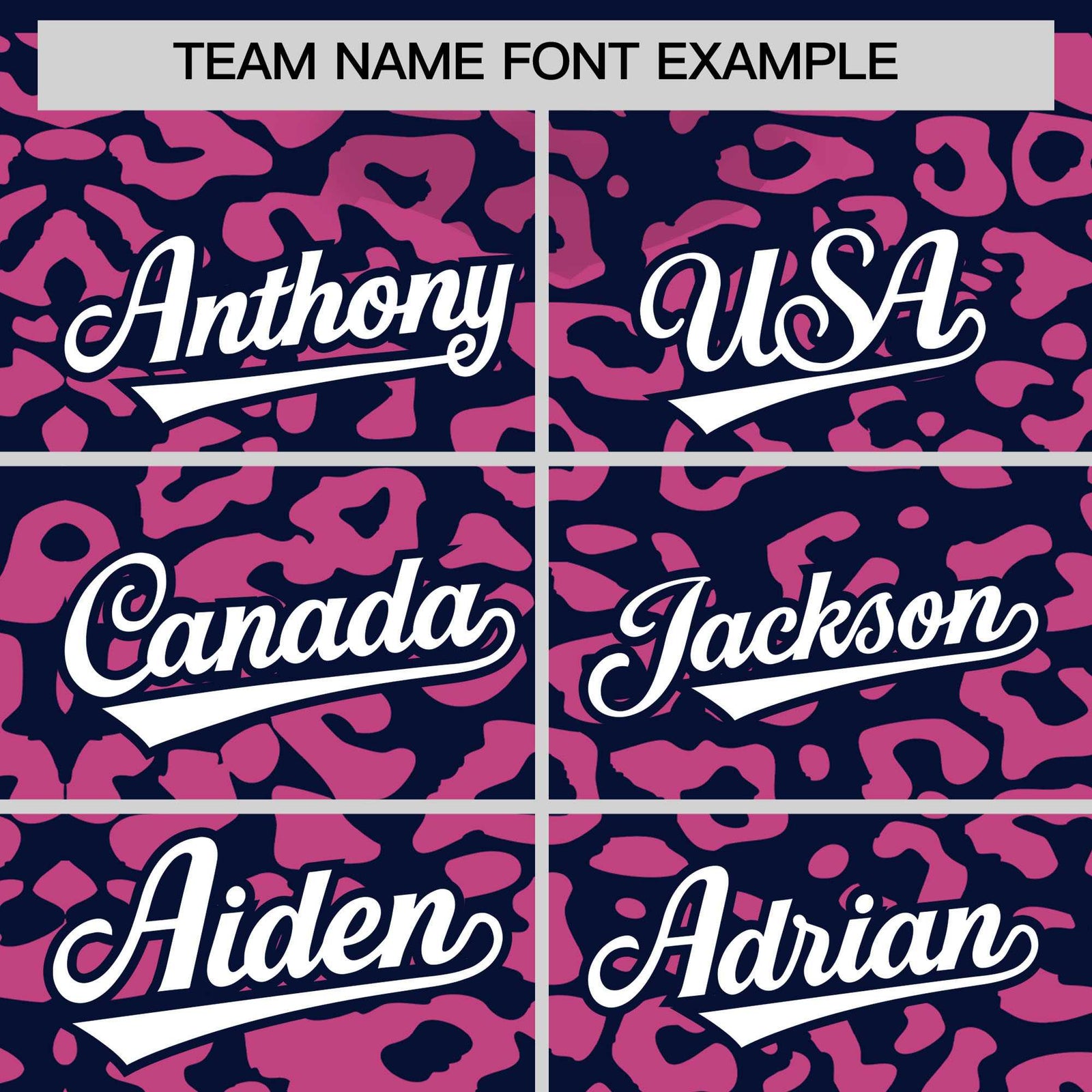 Custom Navy Pink Leopard Print Pattern Authentic Baseball Jersey