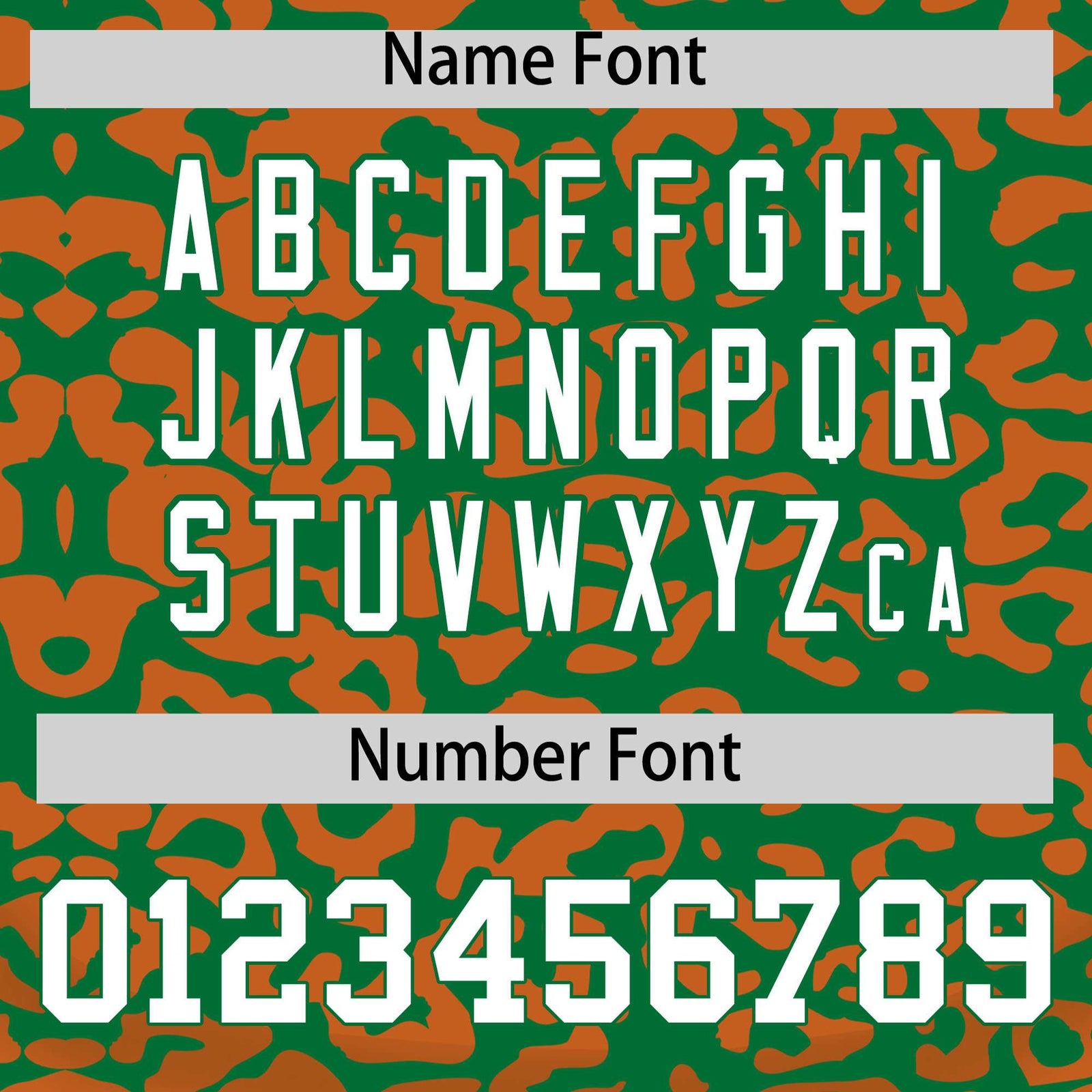 Custom Kelly Green Orange Leopard Print Pattern Authentic Baseball Jersey