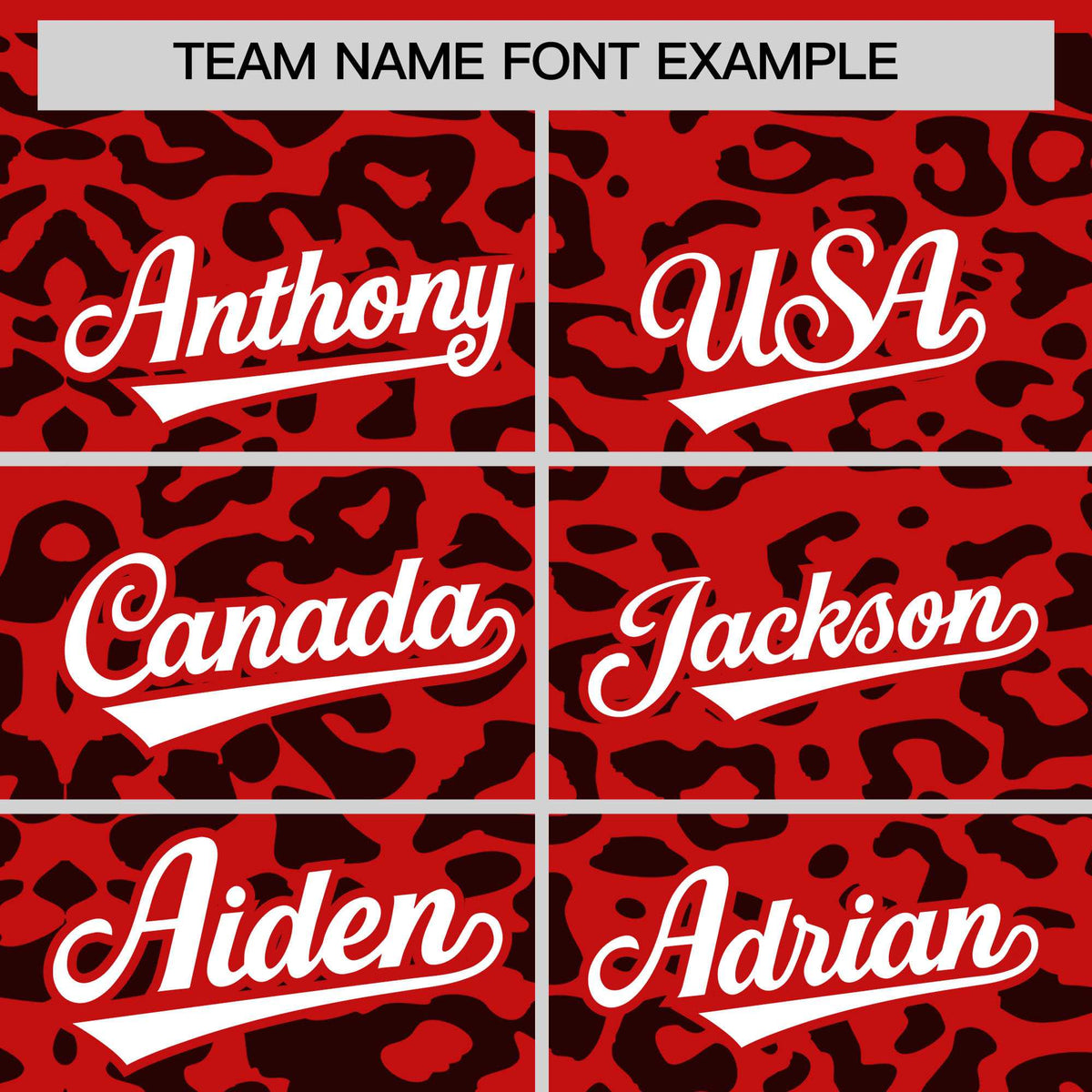 Custom Red Black Leopard Print Pattern Authentic Baseball Jersey