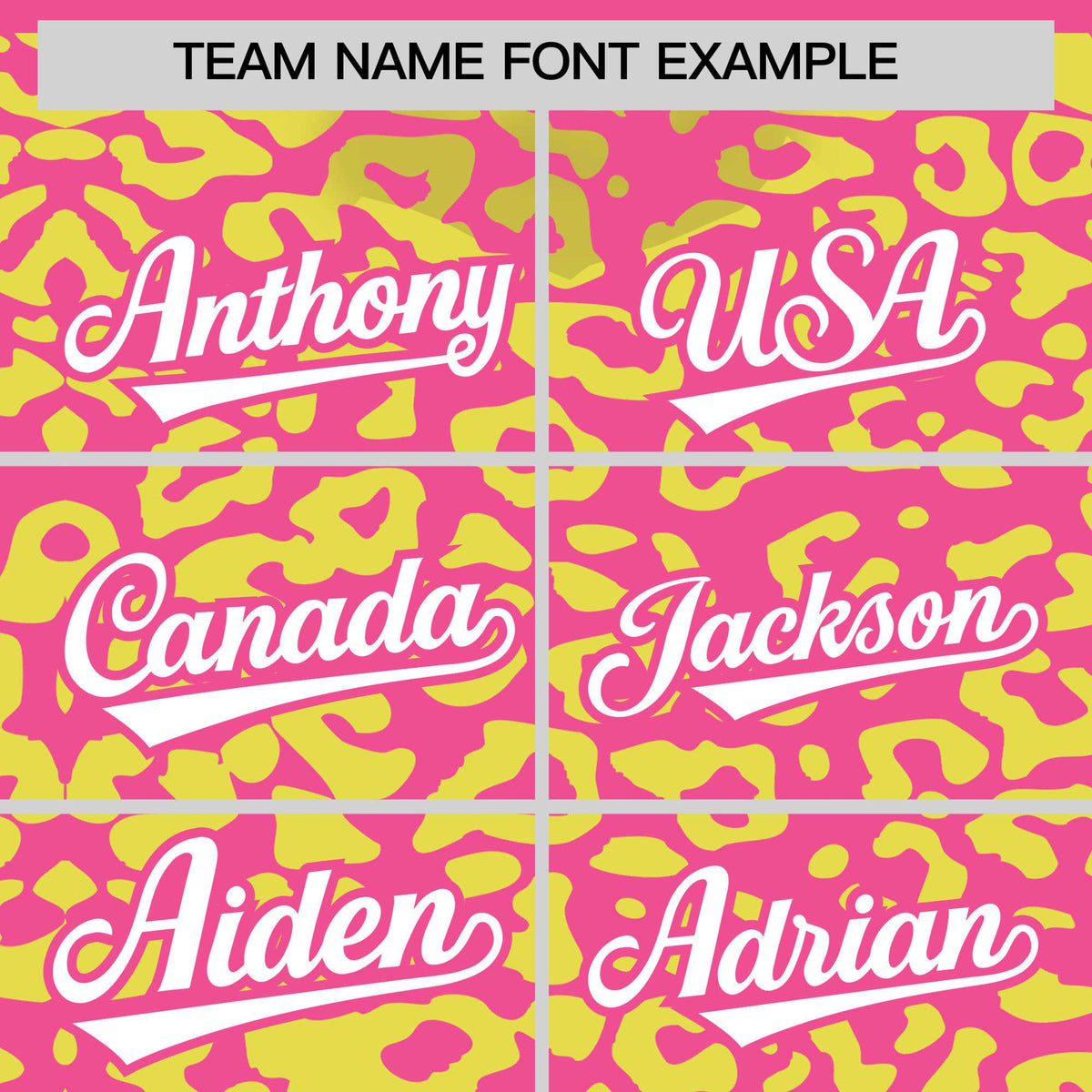 Custom Pink Fluorescent Green Leopard Print Pattern Authentic Baseball Jersey