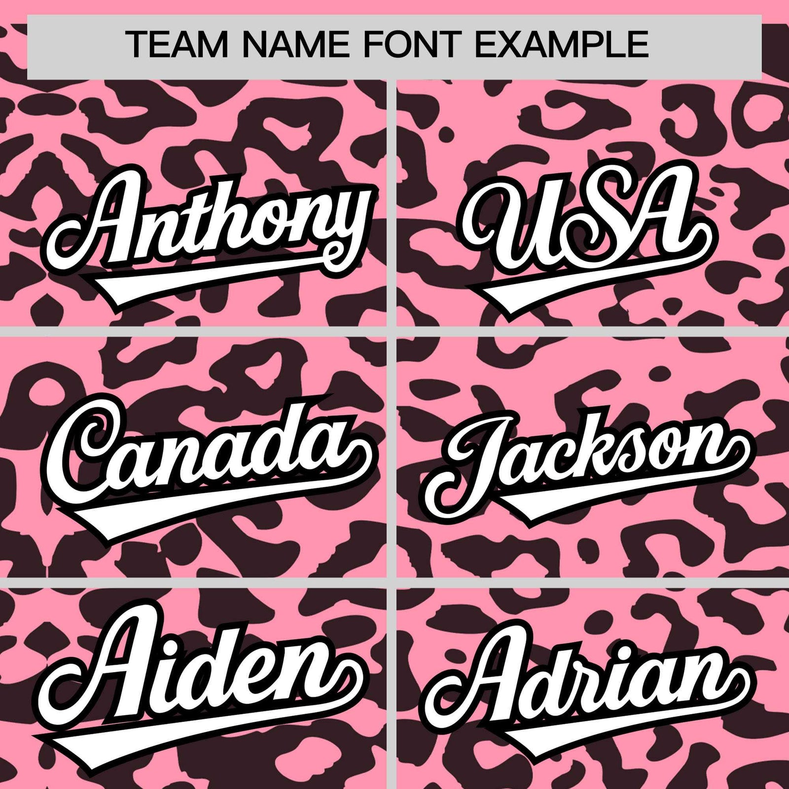 Custom Light Pink Black Leopard Print Pattern Authentic Baseball Jersey