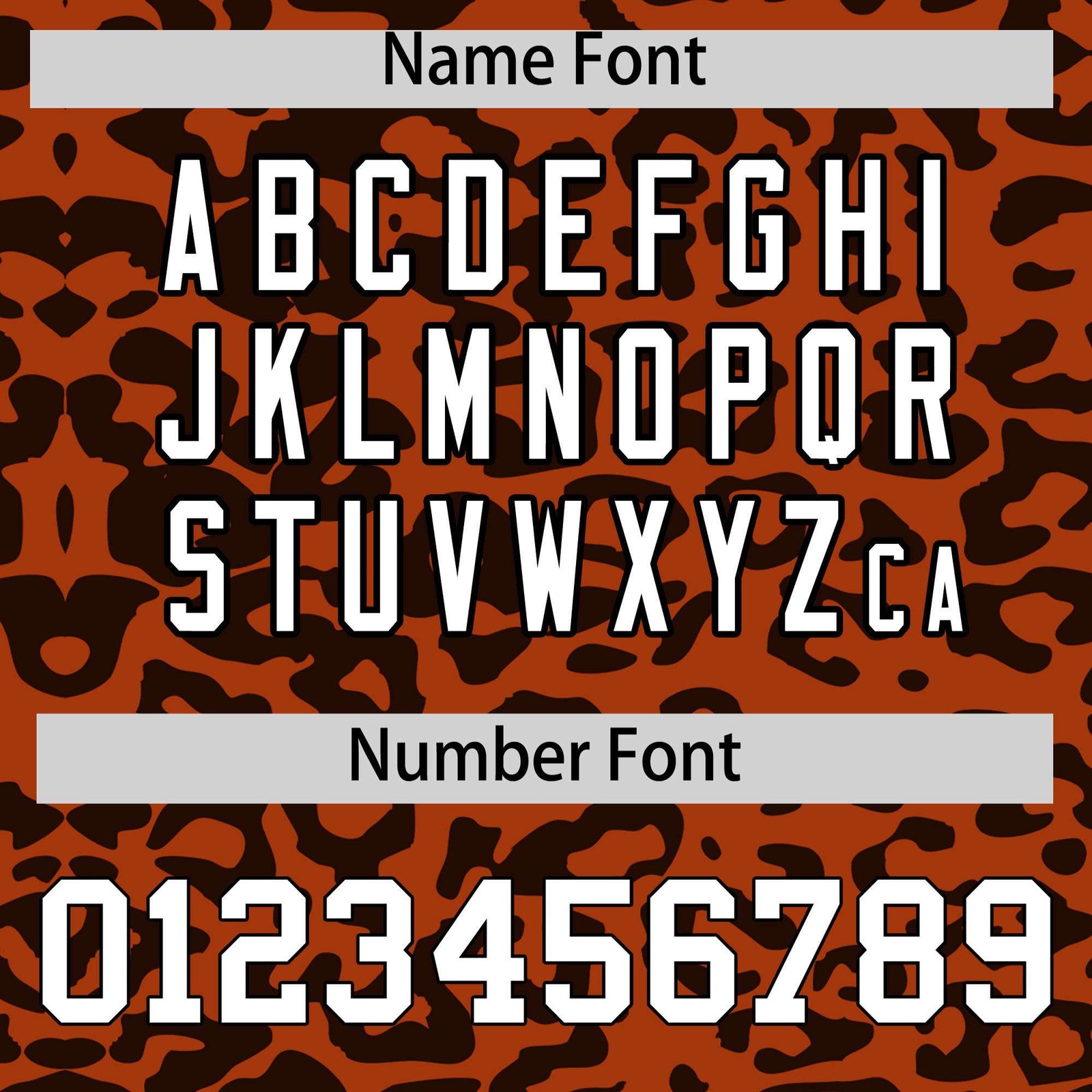 Custom Texas Orange Black Leopard Print Pattern Authentic Baseball Jersey