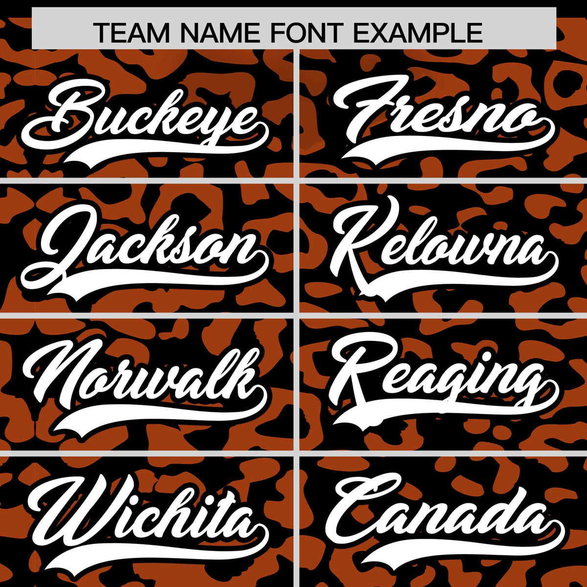 Custom Black Texas Orange Leopard Print Pattern Authentic Baseball Jersey