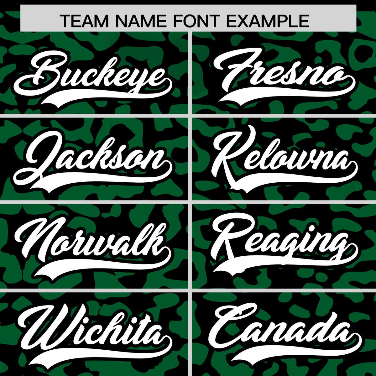 Custom Black Kelly Green Leopard Print Pattern Authentic Baseball Jersey