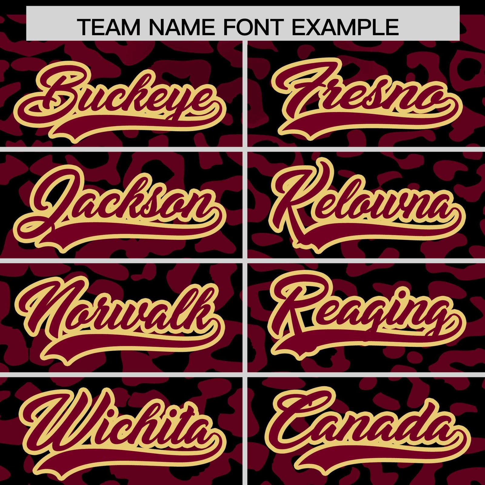 Custom Black Crimson Leopard Print Pattern Authentic Baseball Jersey