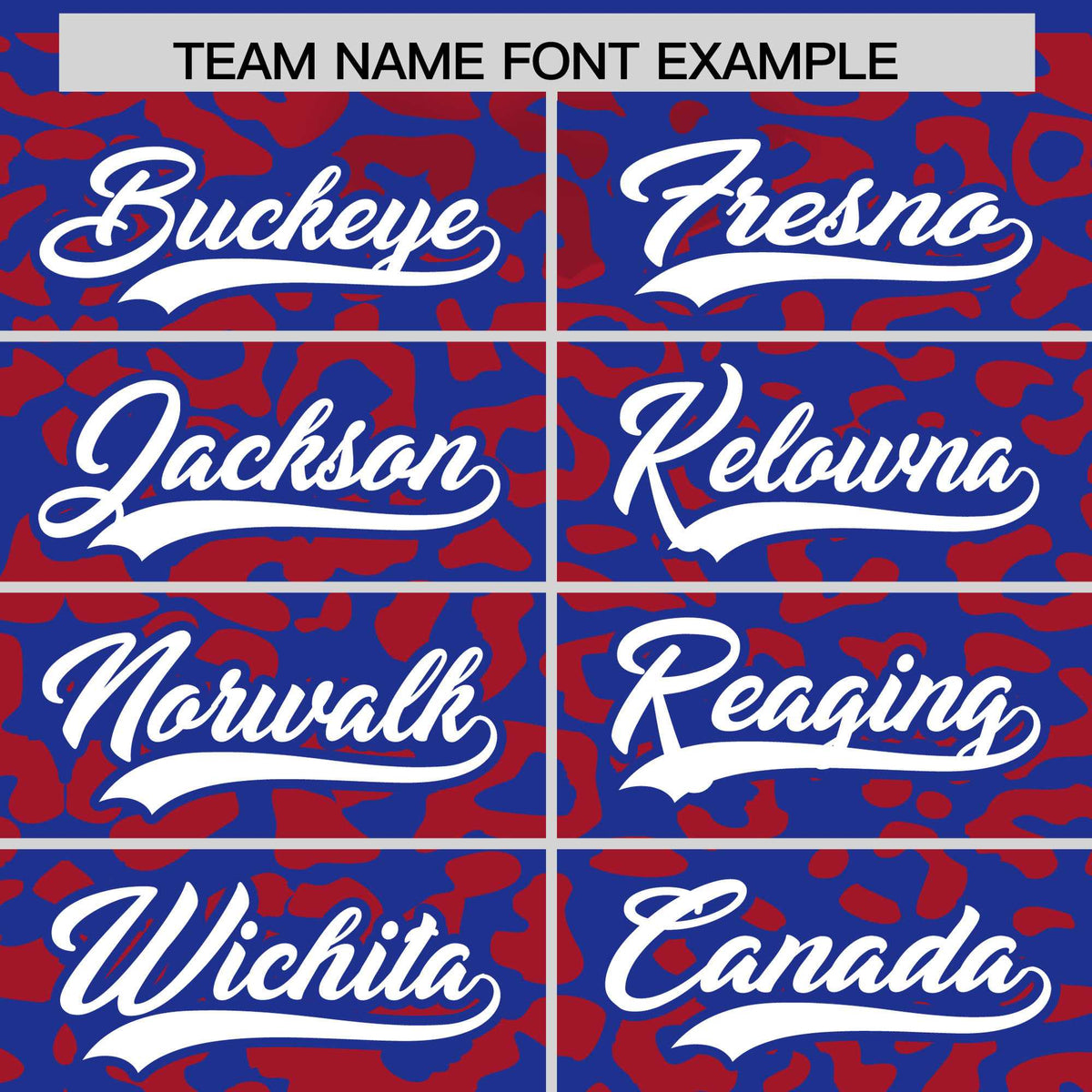 Custom Royal Red Leopard Print Pattern Authentic Baseball Jersey