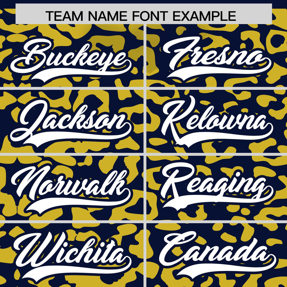 Custom Navy Gold Leopard Print Pattern Authentic Baseball Jersey