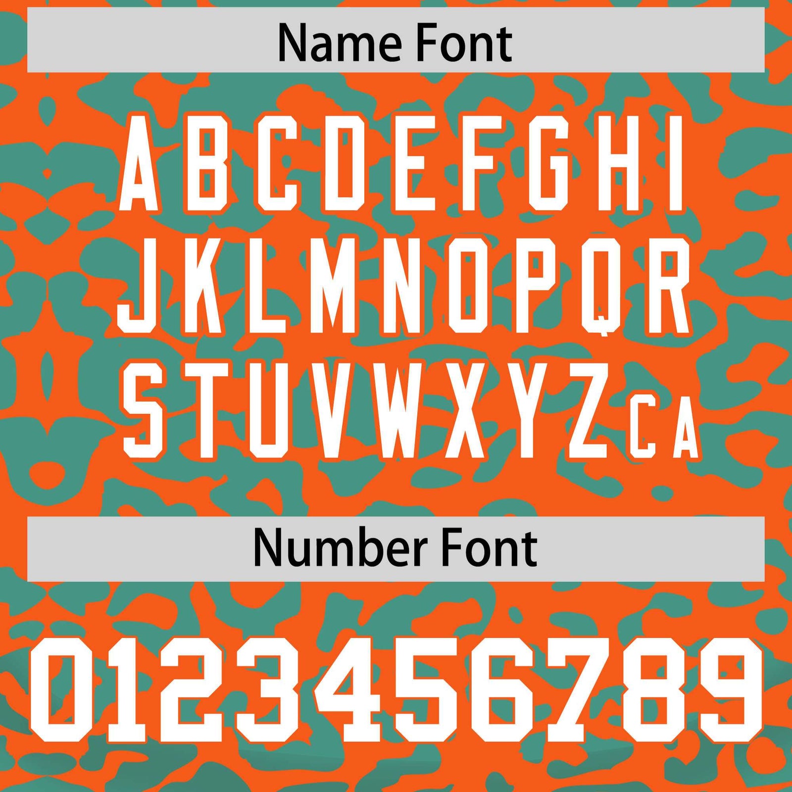 Custom Orange Aqua Leopard Print Pattern Authentic Baseball Jersey