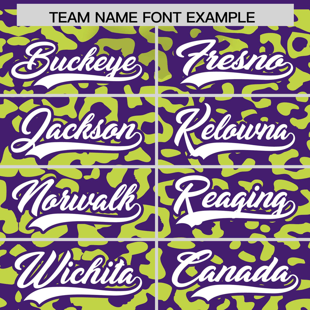 Custom Purple Fluorescent Green Leopard Print Pattern Authentic Baseball Jersey