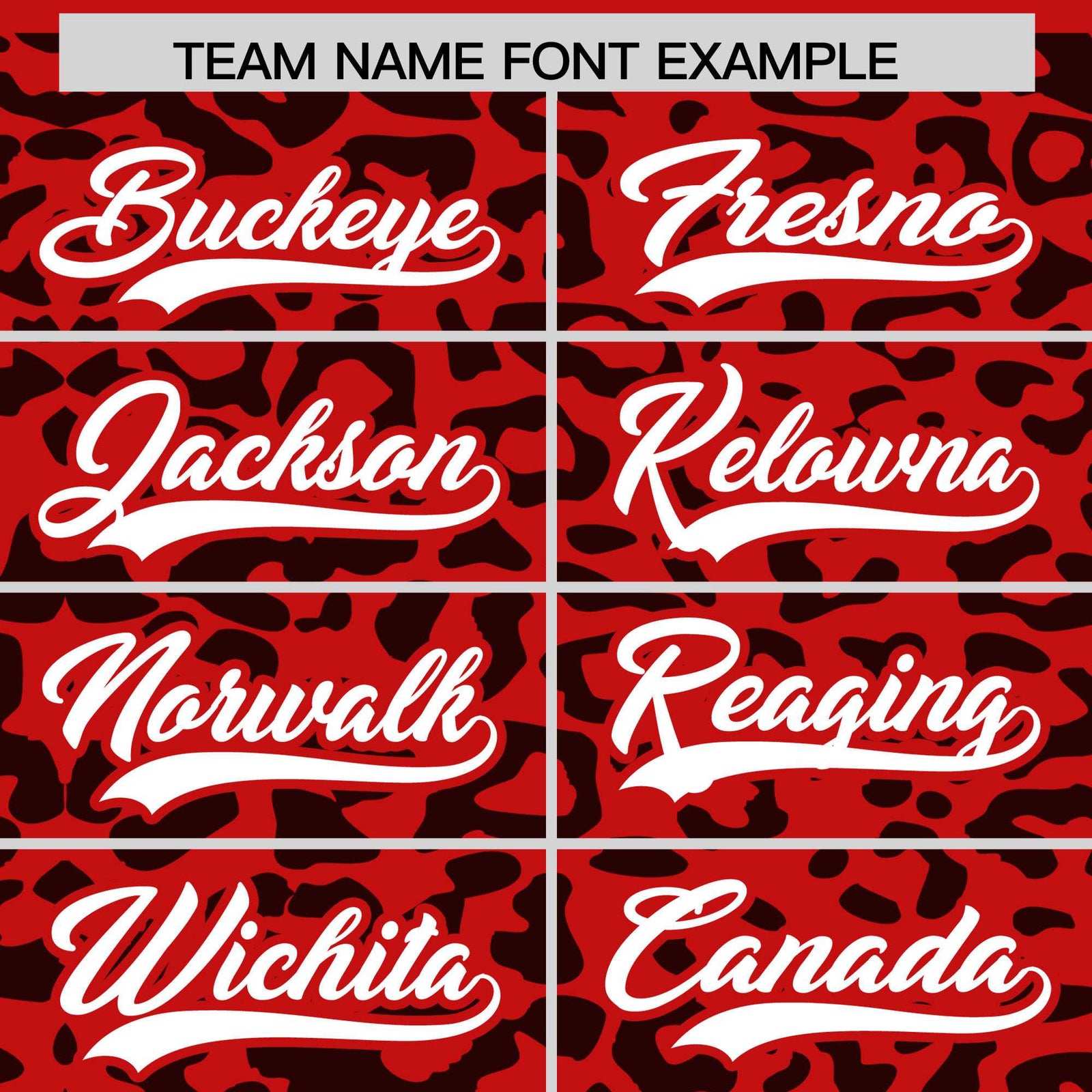 Custom Red Black Leopard Print Pattern Authentic Baseball Jersey