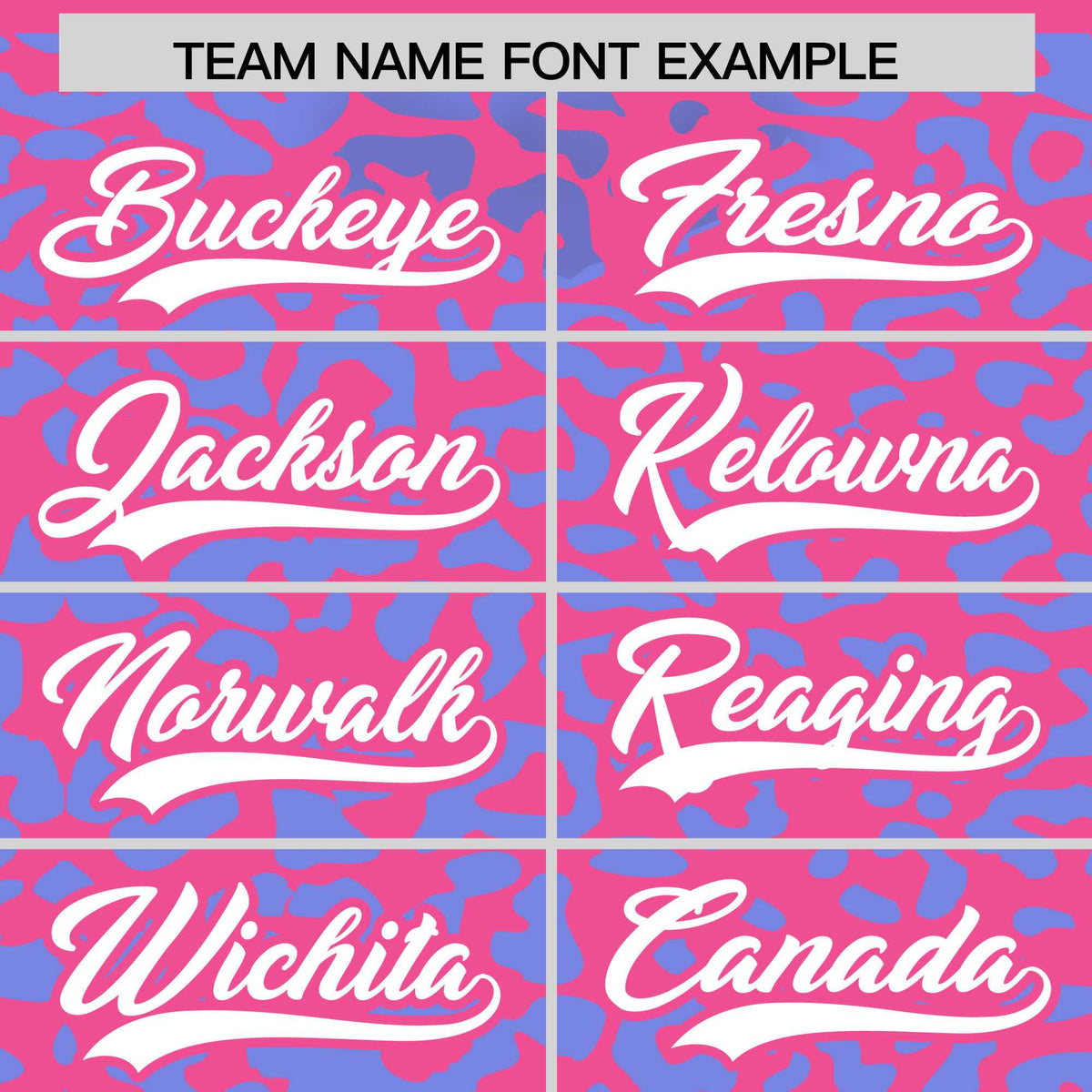 Custom Pink Light Blue Leopard Print Pattern Authentic Baseball Jersey