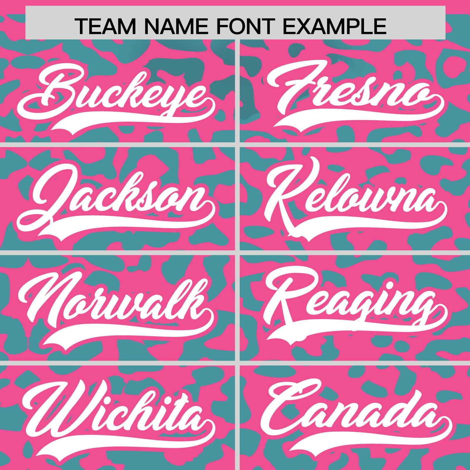 Custom Pink Aqua Leopard Print Pattern Authentic Baseball Jersey