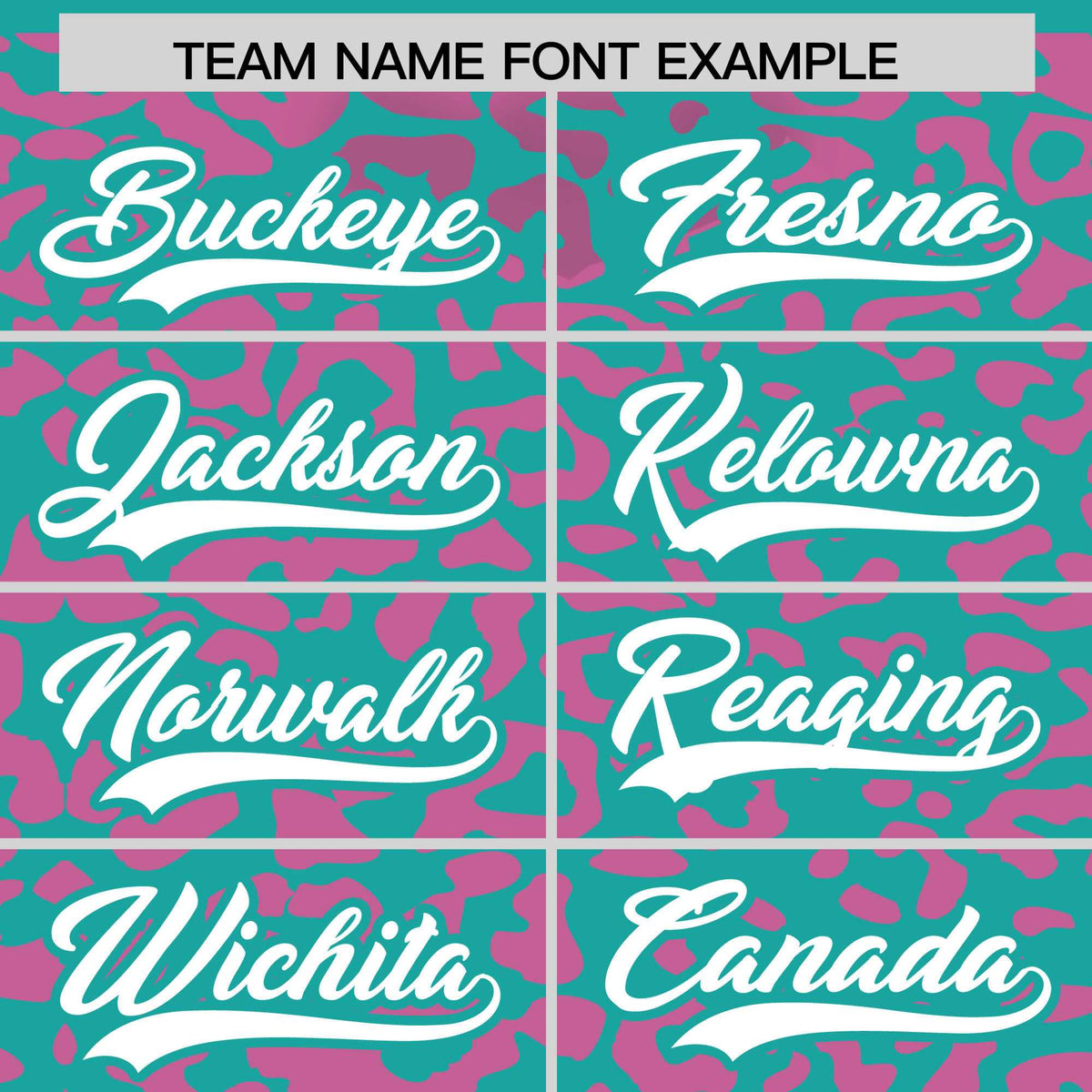 Custom Aqua Pink Leopard Print Pattern Authentic Baseball Jersey