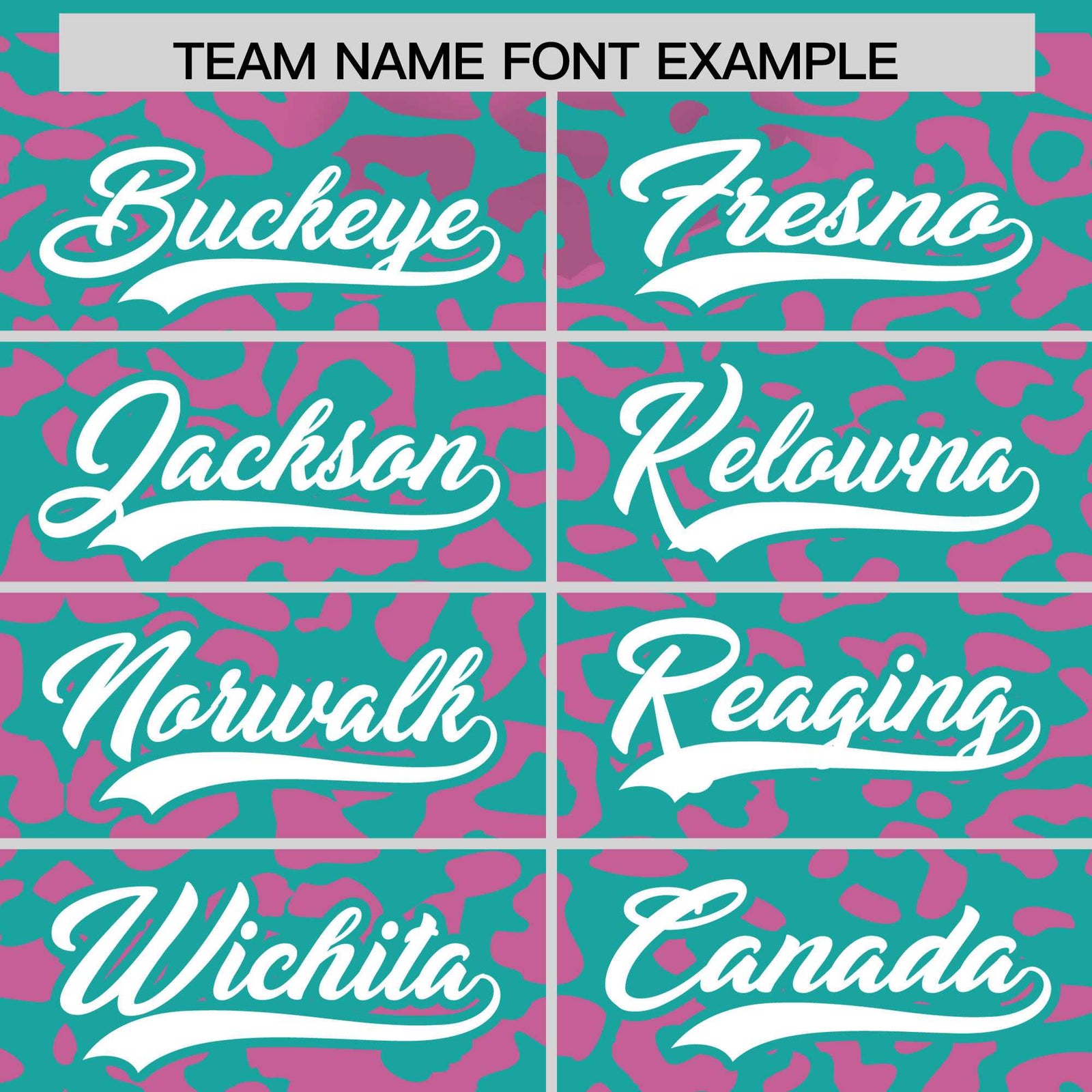 Custom Aqua Pink Leopard Print Pattern Authentic Baseball Jersey