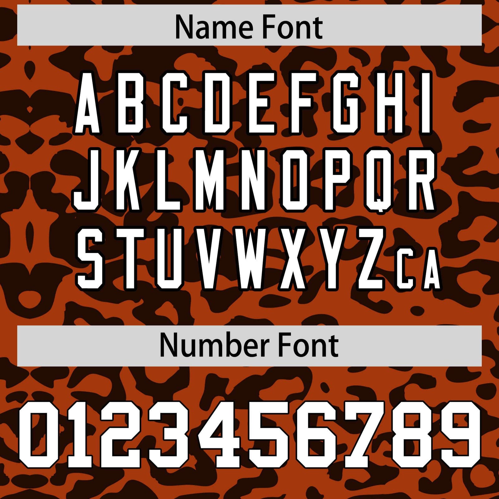 Custom Texas Orange Black Leopard Print Pattern Authentic Baseball Jersey