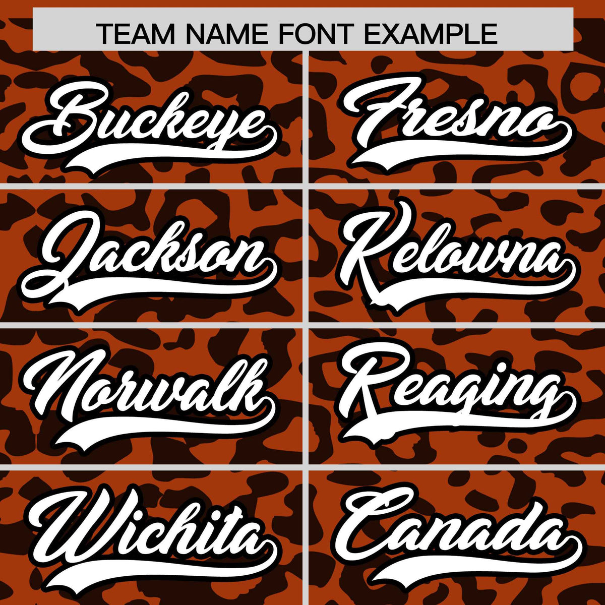 Custom Texas Orange Black Leopard Print Pattern Authentic Baseball Jersey