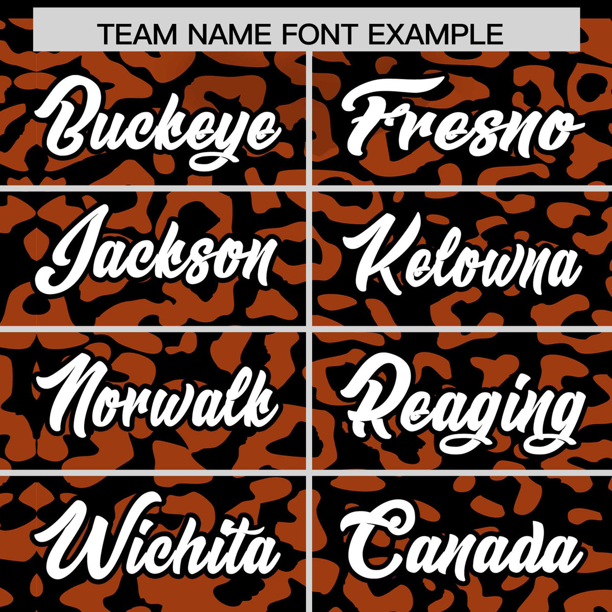 Custom Black Texas Orange Leopard Print Pattern Authentic Baseball Jersey