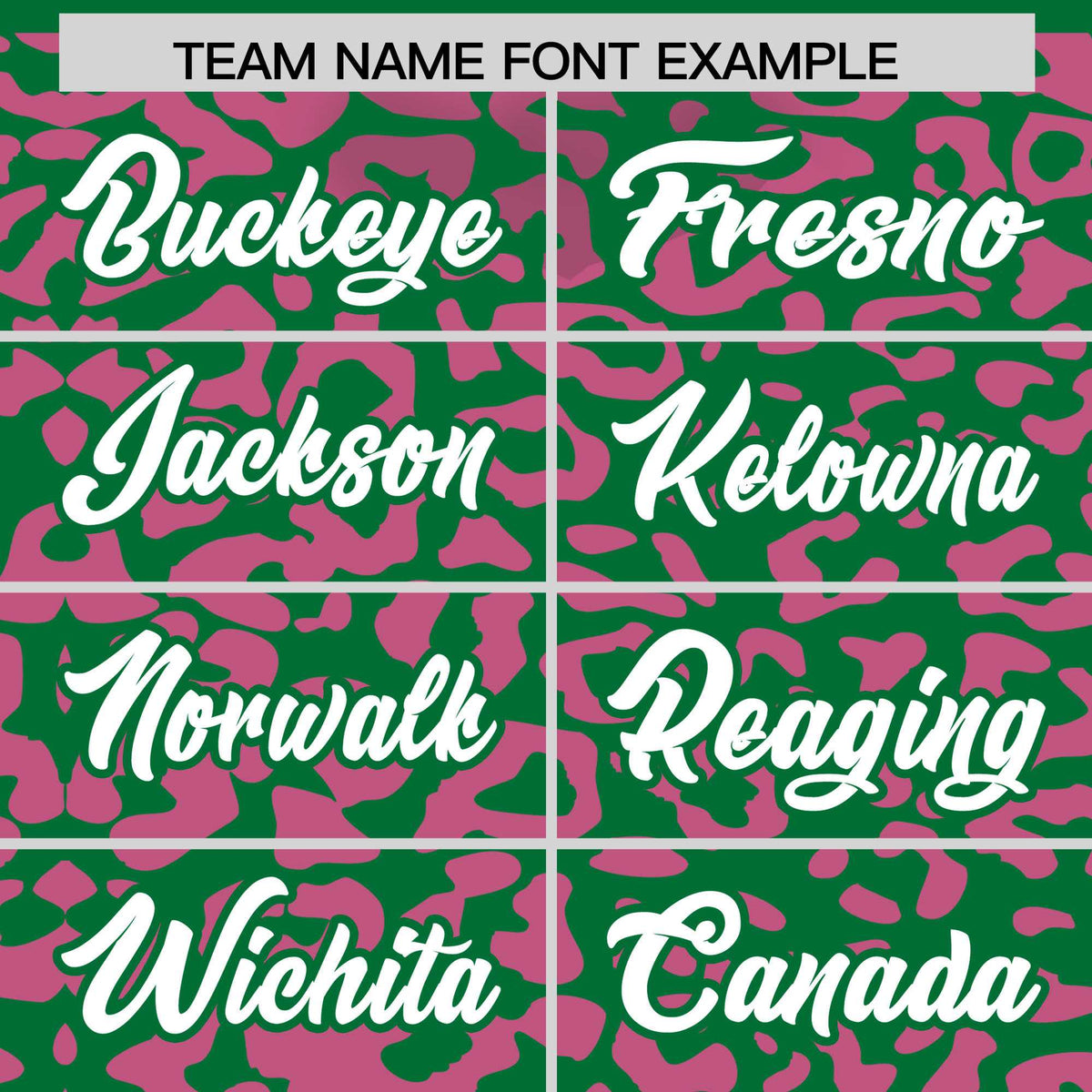 Custom Kelly Green Pink Leopard Print Pattern Authentic Baseball Jersey