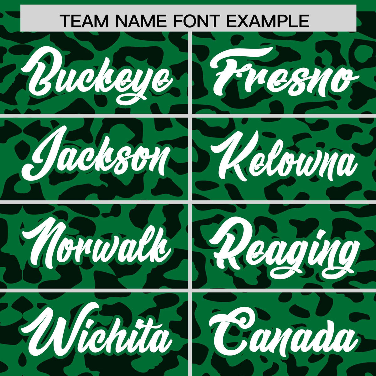 Custom Kelly Green Black Leopard Print Pattern Authentic Baseball Jersey