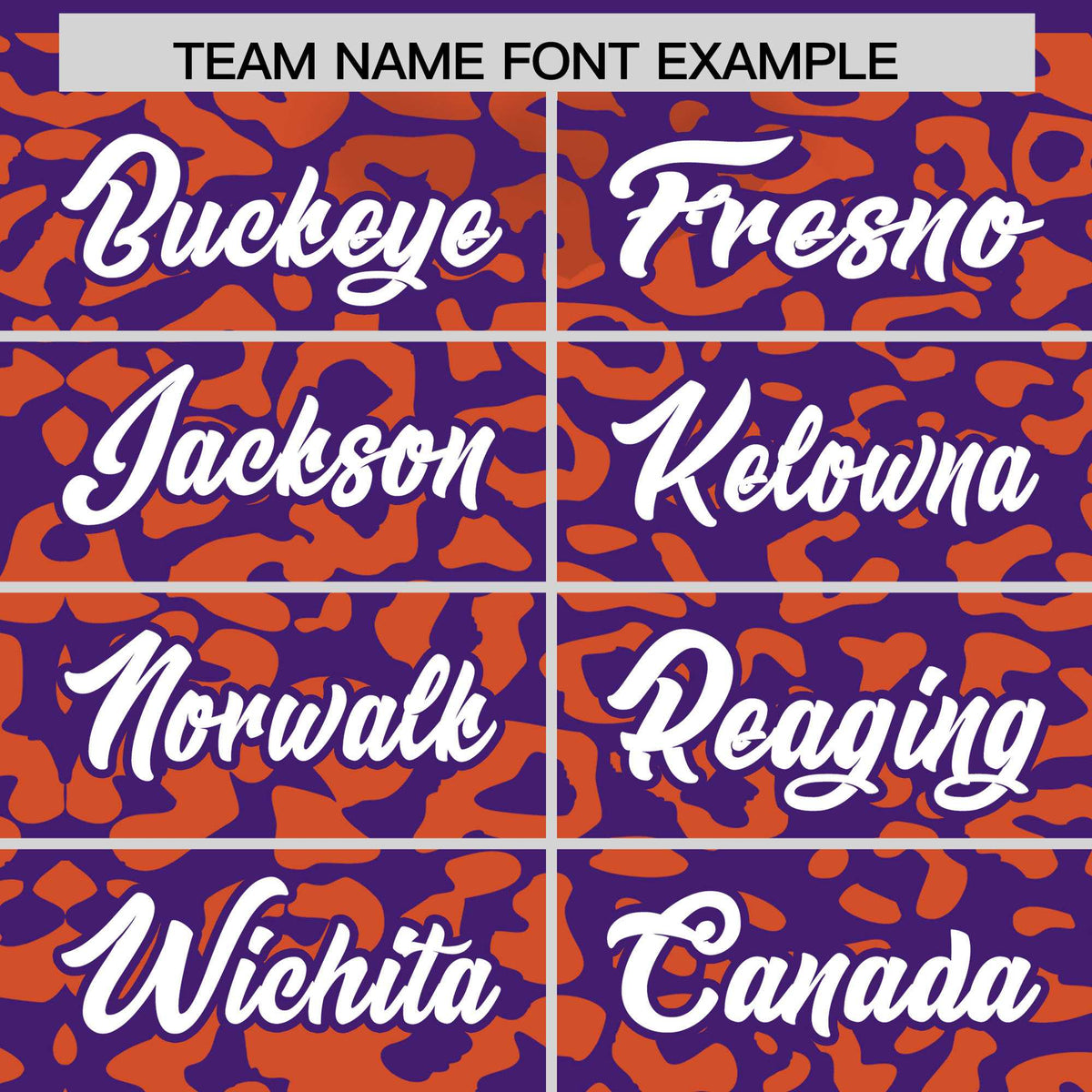 Custom Purple Orange Leopard Print Pattern Authentic Baseball Jersey